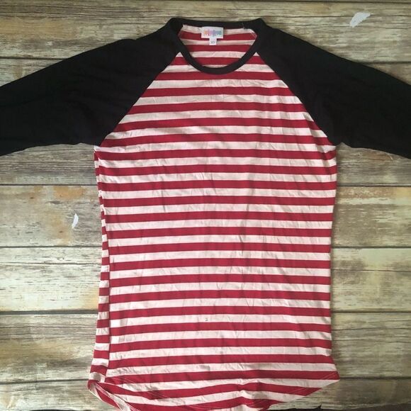 Lularoe striped Randy tee  - Picture 1 of 5